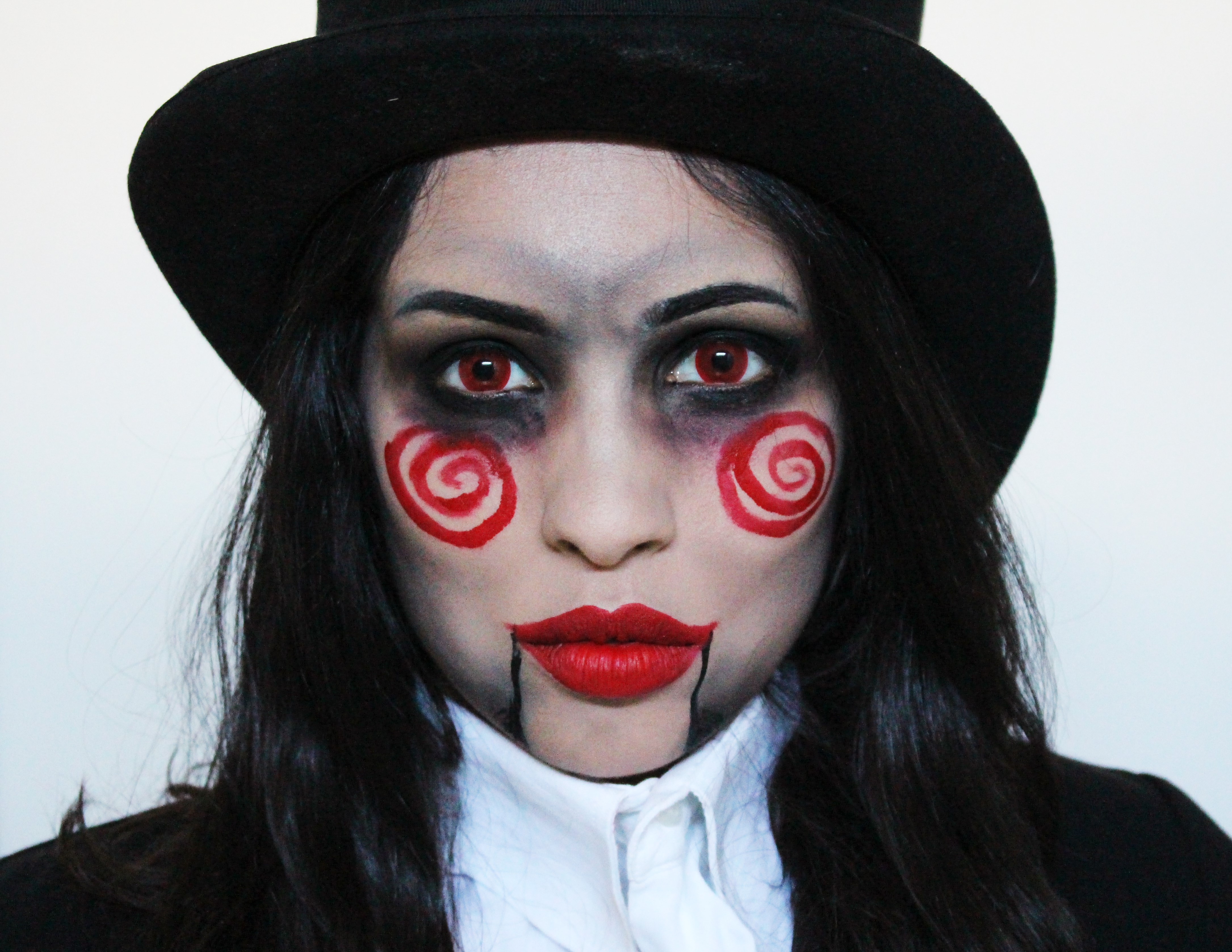 heb vertrouwen site replica Saw doll billy the puppet halloween makeup look film
